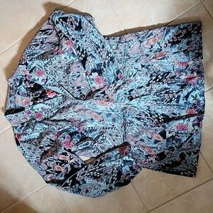 Johnny Was Marami burnout velvet blazer size L